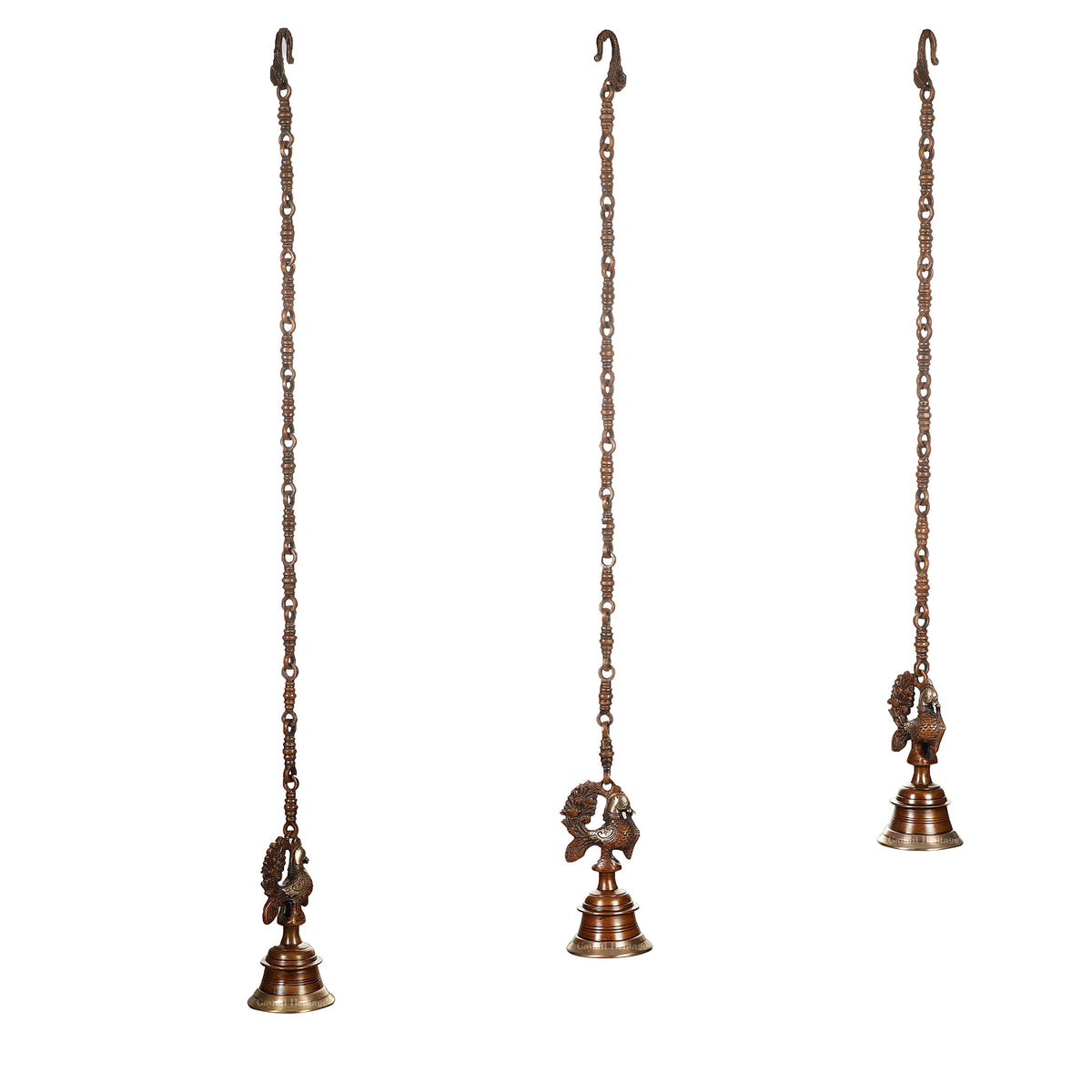 Brass Sparrow Hanging Bell – Charming Decor Accent | Gayatri Heritage