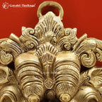 Brass Kirtimukh Wall Hanging – Divine Protection Symbol