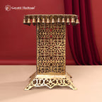 Brass Stool with Bells – Artistic Functional Décor | Gayatri Heritage