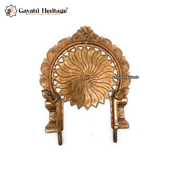 Brass Prabhavali Frame – Divine Spiritual Wall Decoration | Gayatri Heritage