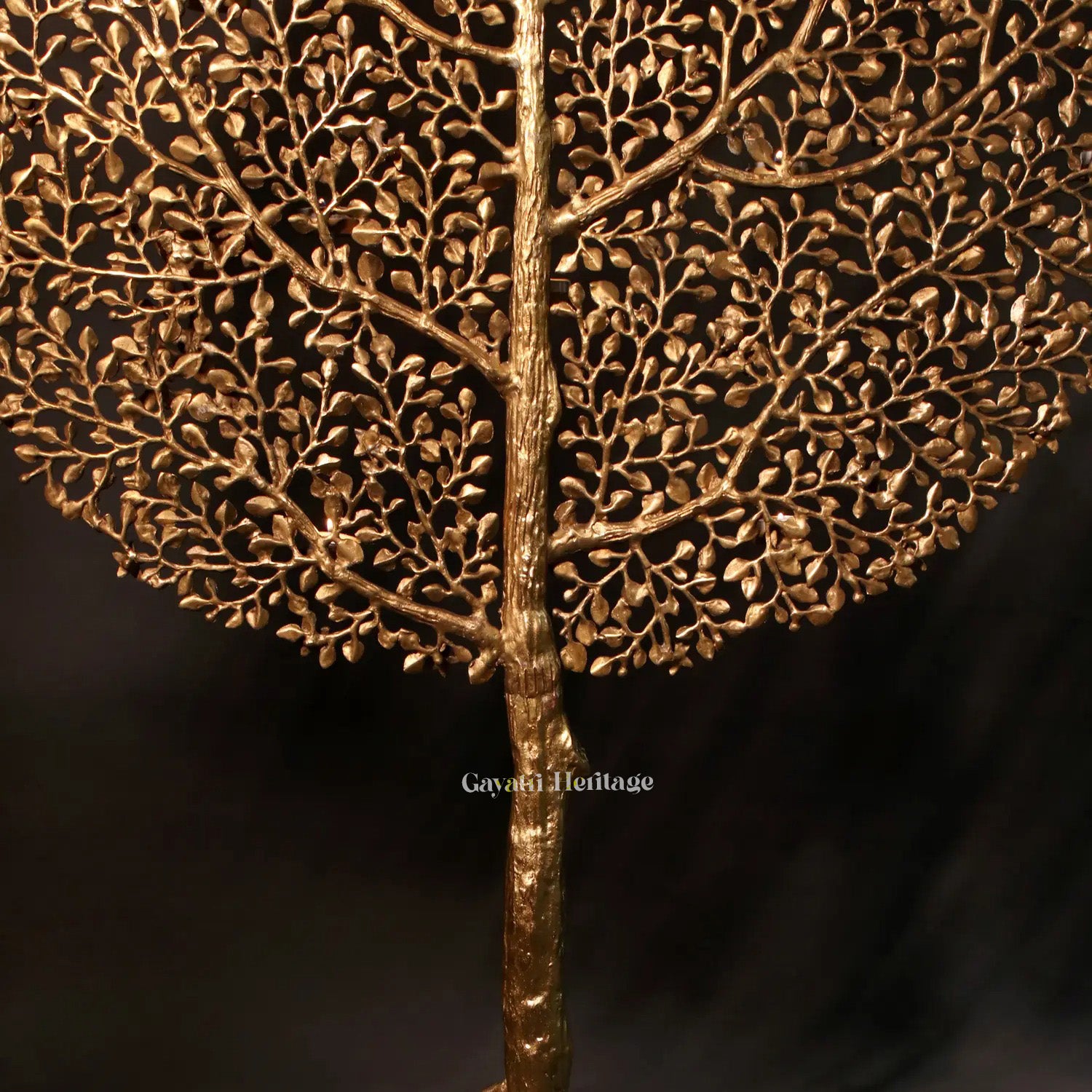 Brass Kalpavriksha with Candle Holders & Chirping Birds | Gayatri Heritage