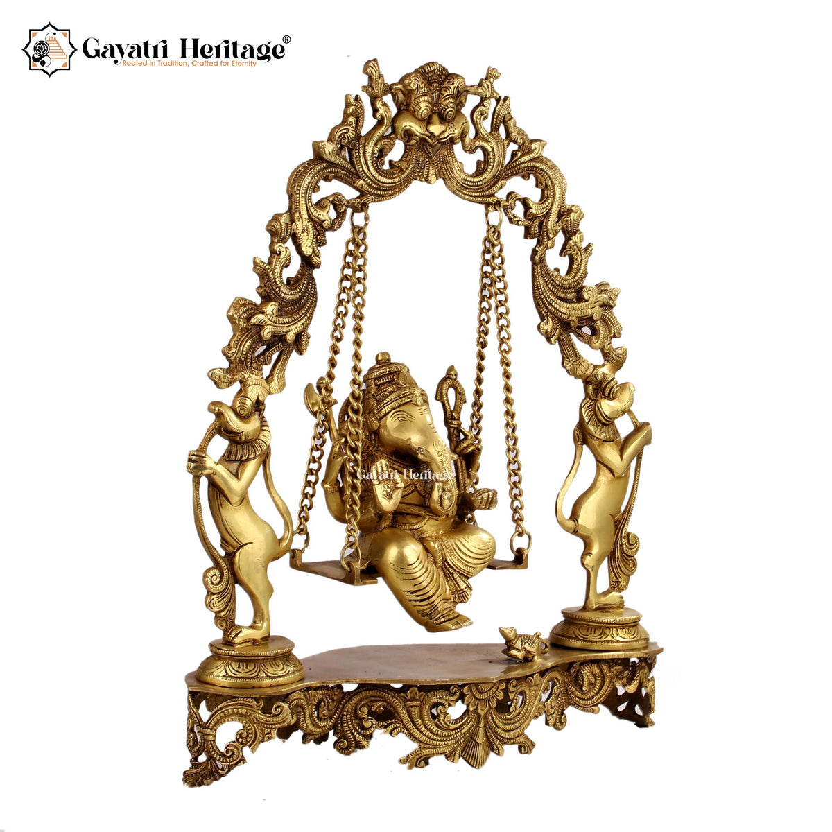 Brass Ganesha Urli – Elegant Spiritual Décor | Gayatri Heritage