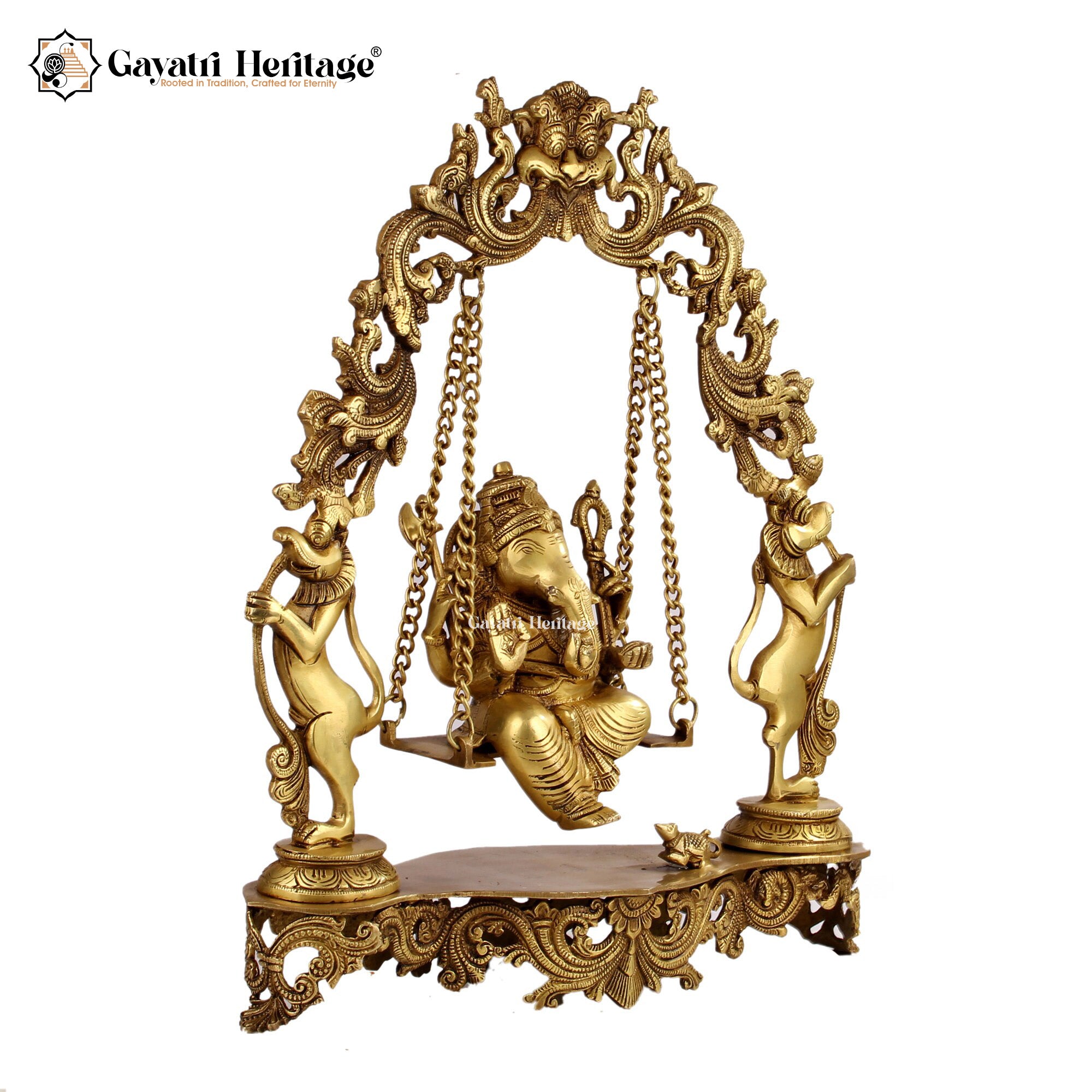 Brass Ganesha Urli – Elegant Spiritual Décor | Gayatri Heritage