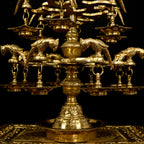 Brass Parrot Multilayer Lamp – Traditional Splendor | Gayatri Heritage