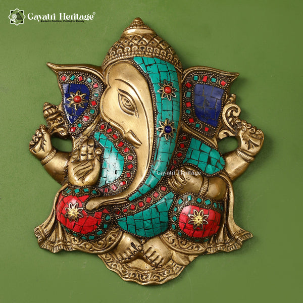 Brass Ganesha Statue – Stone Work Decorative Art | Gayatri Heritage