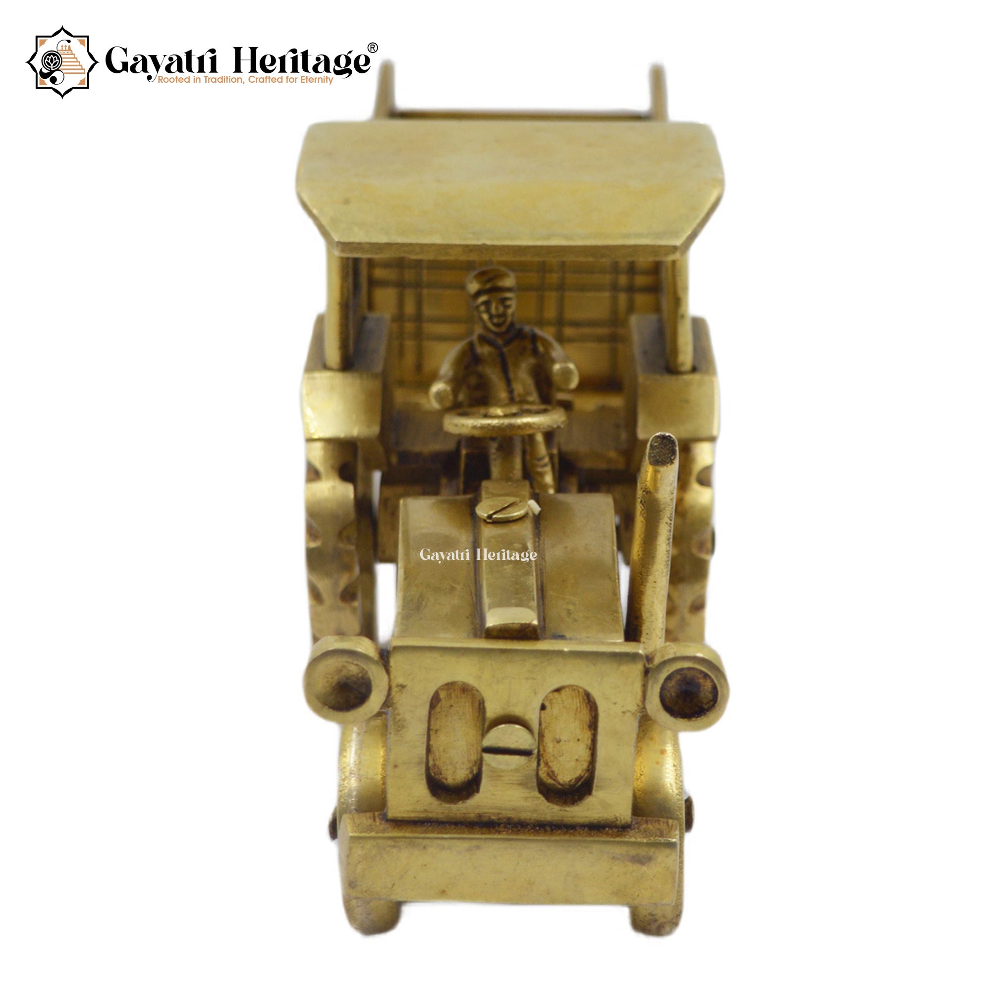 Brass Tracter Showpiece – Unique Handcrafted Ornament | Gayatri Heritage