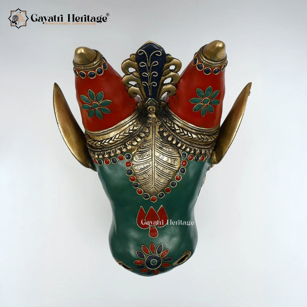 Brass Nandi Wall Décor – Symbol of Devotion | Gayatri Heritage