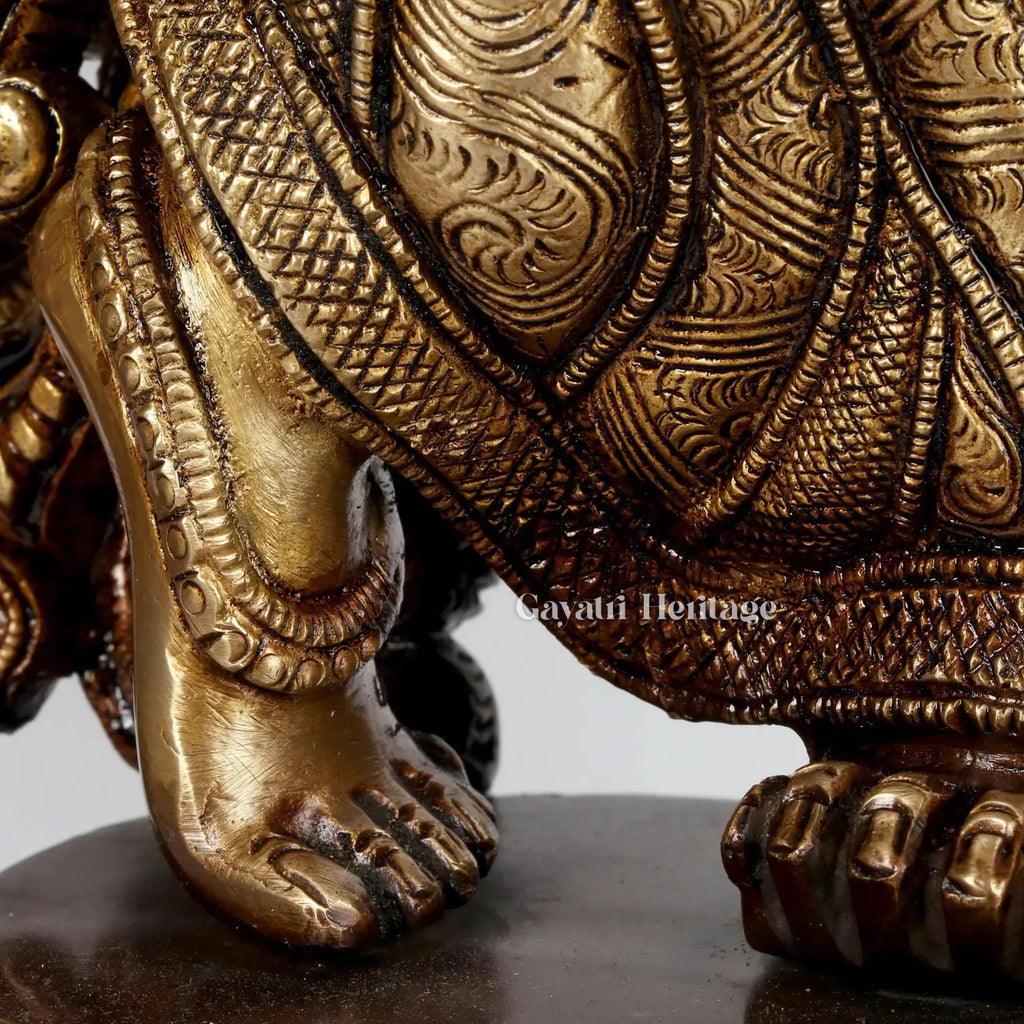 Brass Radha Krishna with Arch – Divine Love Idol | Gayatri Heritage