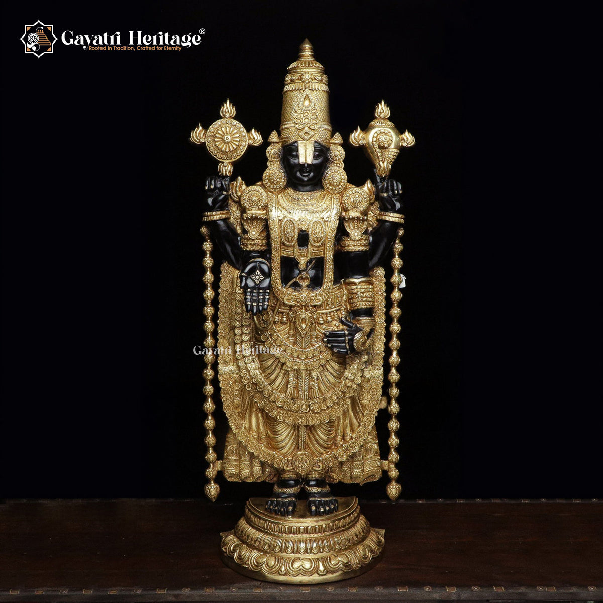 Brass Tirupati Balaji Idol – Divine Spiritual Décor | Gayatri Heritage