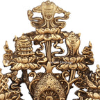 Brass Tibetan Buddhist Ashtamangala Urli – Sacred Home Decor