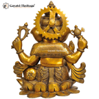 Brass Ganesha Idol – Auspicious Ganpati Murti for Home | Gayatri Heritage