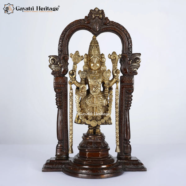 Brass Tirupati Balaji Statue – Divine Idol of Lord Venkateshwara | Gayatri Heritage