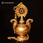 Brass Hanging Vilakku – Traditional Oil Lamp for Illumination | Gayatri Heritage