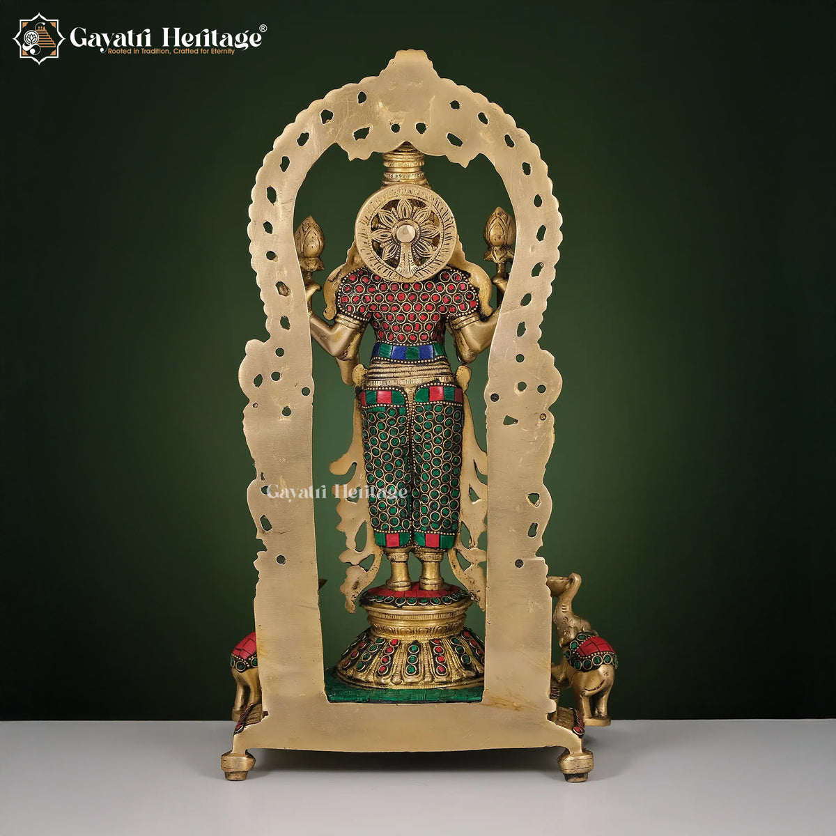 Brass Laxmi Mata Idol – Goddess of Wealth & Prosperity | Gayatri Heritage