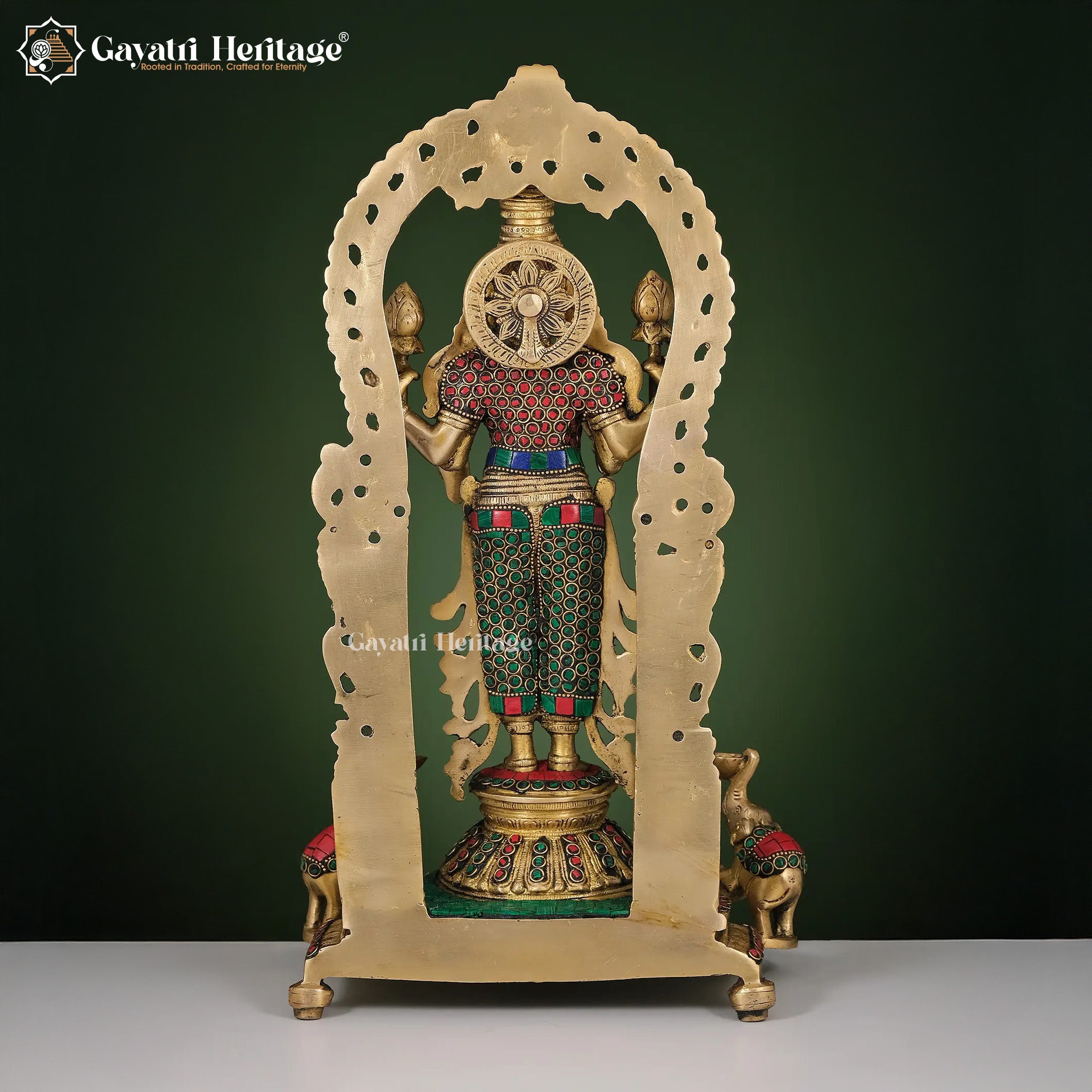 Brass Laxmi Mata Idol – Goddess of Wealth & Prosperity | Gayatri Heritage