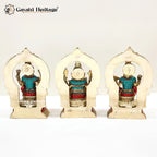 Brass Vinayagar Lakshmi Saraswati Set – Divine Trio Idol | Gayatri Heritage