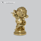 Brass Dancing Baby Ganesha – Playful Divine Idol | Gayatri Heritage