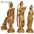 Brass Ram Parivar in Antique Brass – Divine Family Idol | Gayatri Heritage