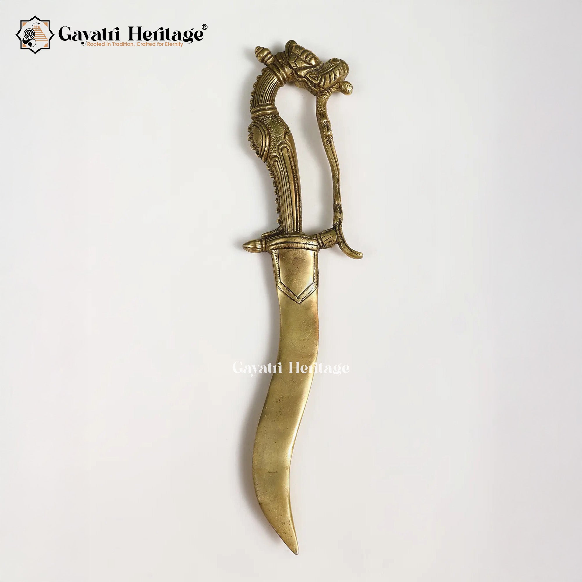 Brass Decorative Katar – Traditional Dagger for Home Decor | Gayatri Heritage