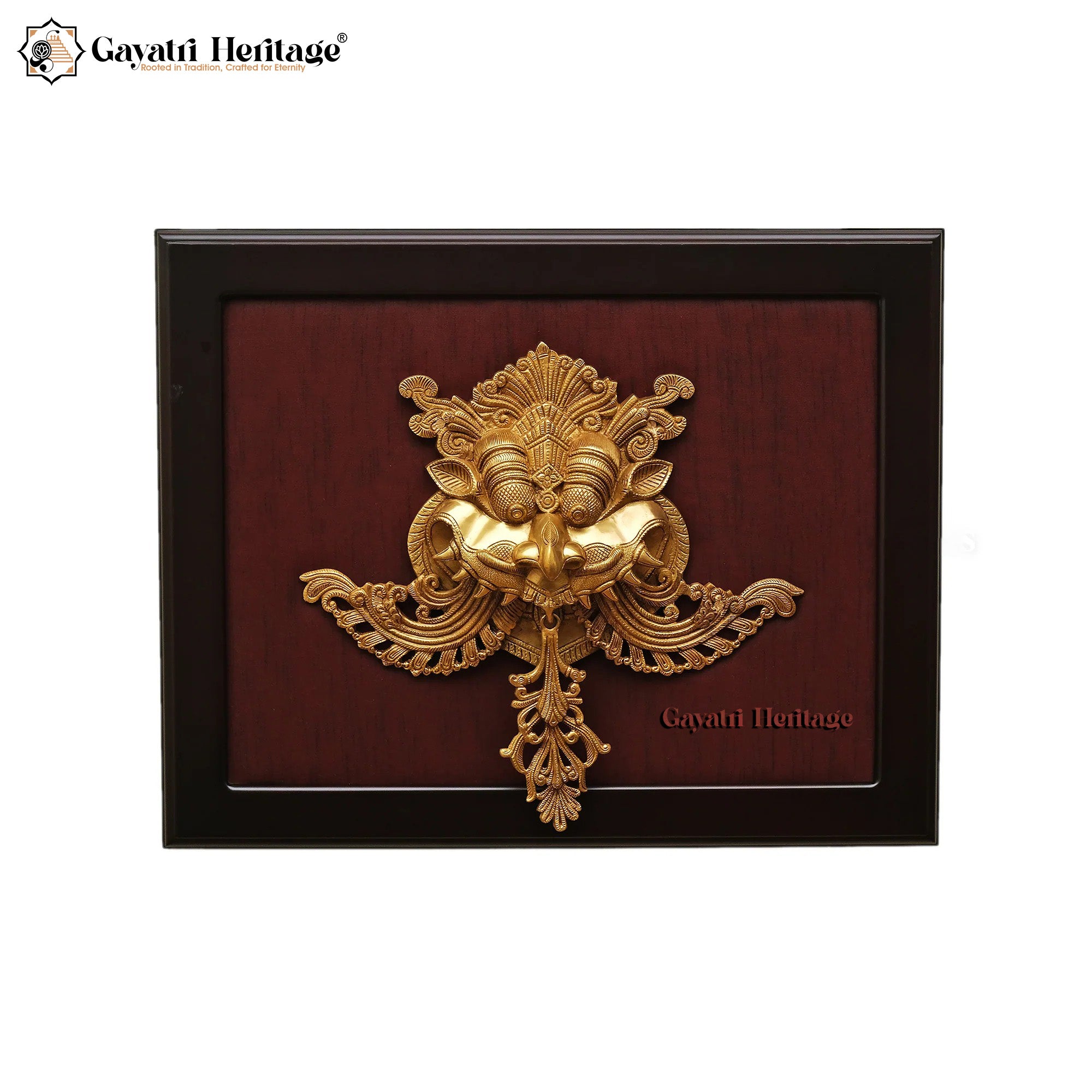 Brass Kirtimukha Wall Hanging – Majestic Guardian Décor | Gayatri Heritage