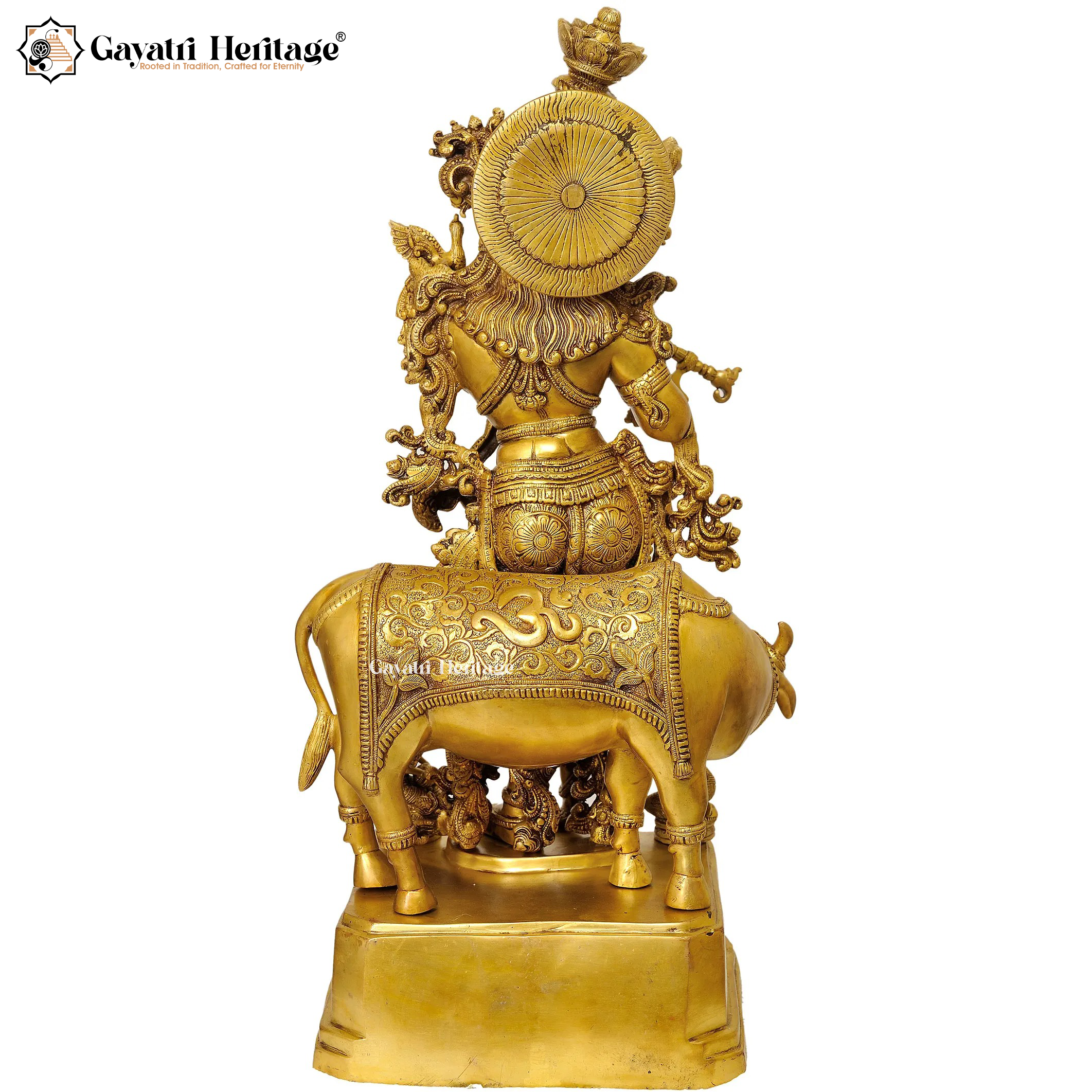 Brass Lord Krishna Statue – Divine and Graceful Idol