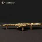 Brass Peacock Pooja Spoon – Elegant Ritual Utility | Gayatri Heritage