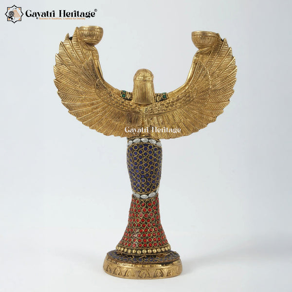 Brass Egyptian Iris Statue – Mystical Decorative Idol | Gayatri Heritage