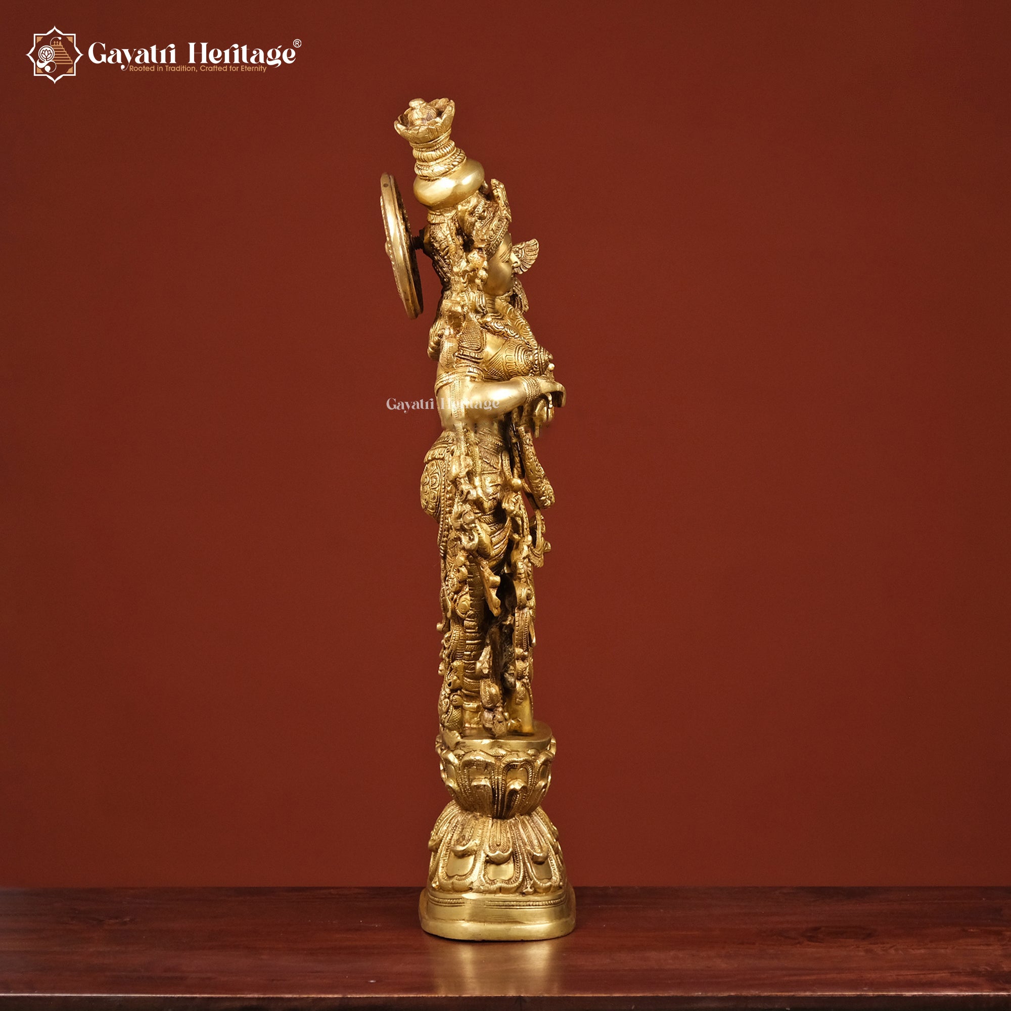Brass Radha Krishna Statue – Divine Art for Your Home | Gayatri Heritage