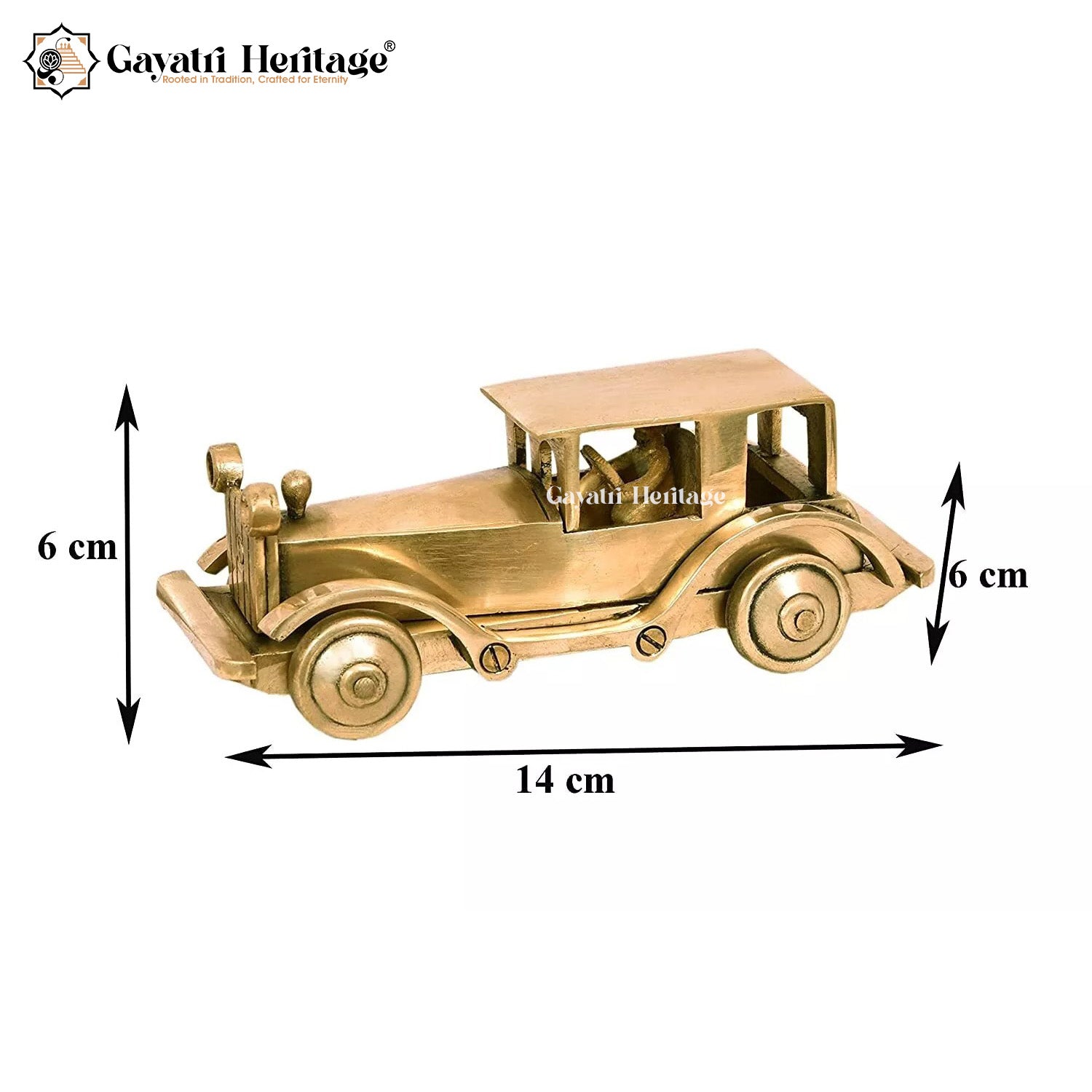 Brass Vintage Car – Classic Antique Décor Piece | Gayatri Heritage