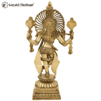 Brass Krishna Statue – Divine Flute Playing Bal Gopal Idol | Gayatri Heritage