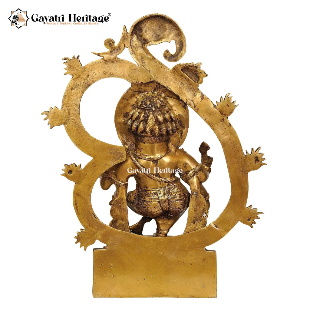 Brass 6-Armed Ganesh with Om Symbol – Divine Decor Idol | Gayatri Heritage