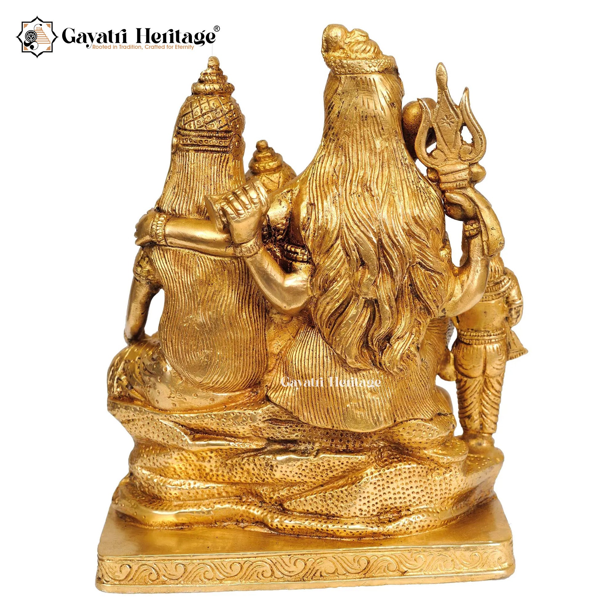 Brass Shiva Parivar – Divine Family Idol for Home Temple | Gayatri Heritage