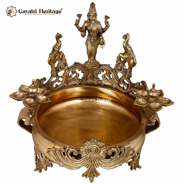 Brass Laxmi Urli – Traditional Decorative Bowl | Gayatri Heritage