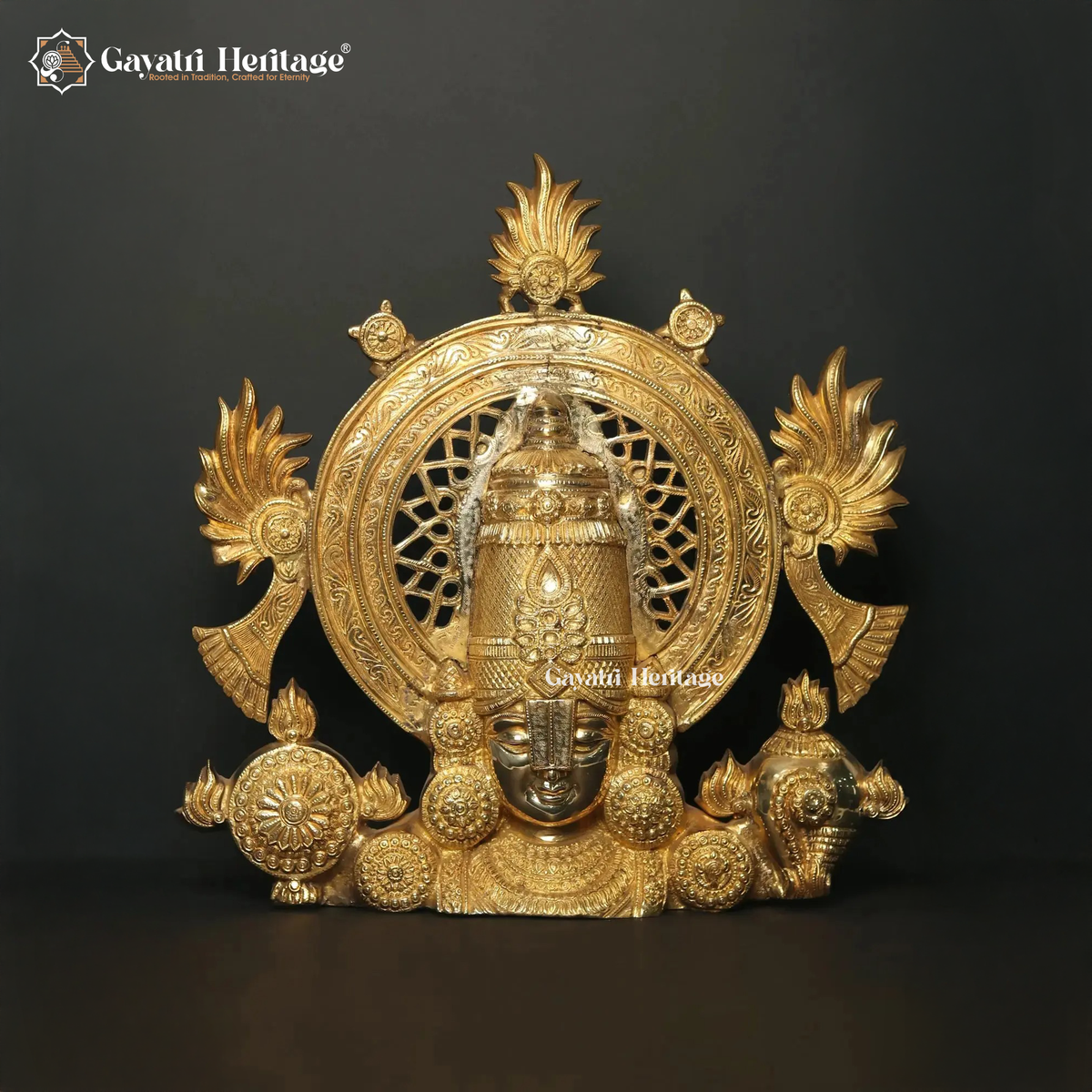 Brass Perumal Venkateshwara Statue – Divine Balaji Idol | Gayatri Heritage