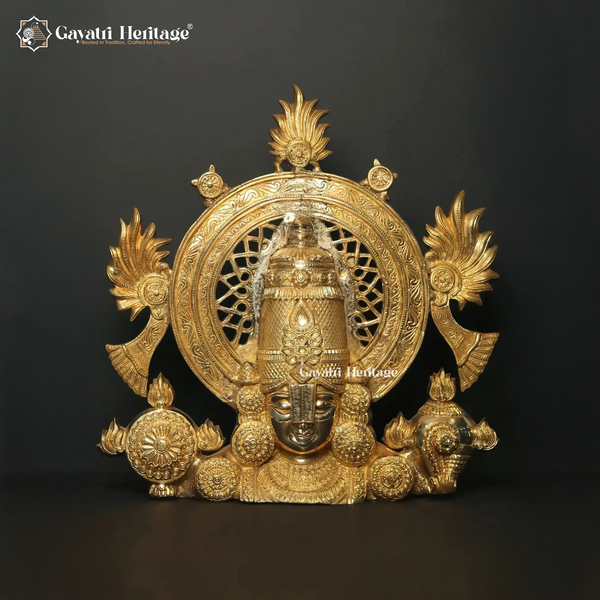 Brass Perumal Venkateshwara Statue – Divine Balaji Idol | Gayatri Heritage