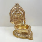 Huge Brass Lakshmi Lamp – Traditional Temple Diya | Gayatri Heritage