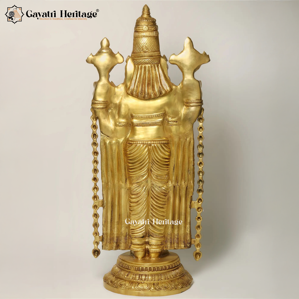 Brass Venkateshwara Statue – Divine Lord Tirupati Idol