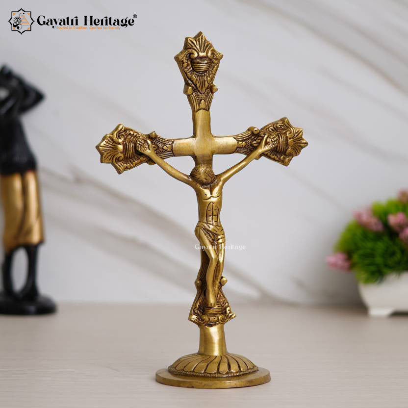 Brass Jesus Statue – Divine Blessings for Home | Gayatri Heritage