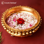Brass Ghungroo Urli – Traditional Decorative Bowl