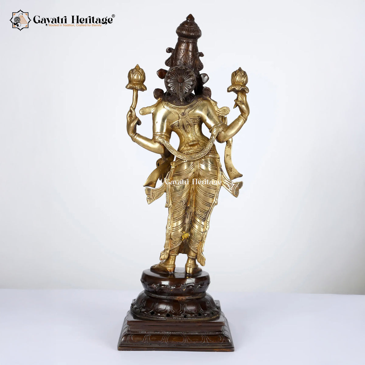 Brass Laxmi Statue – Goddess of Wealth and Prosperity