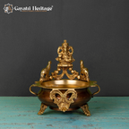Elegant Brass Ganesh Urli – Perfect Blend of Spiritual Grace and Home Décor | Gayatri Heritage