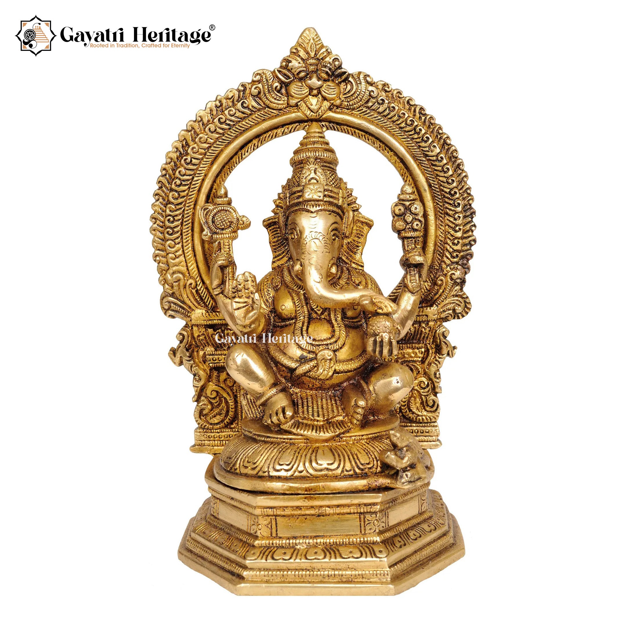 Brass Vinayagar Idol – Auspicious Ganesha Statue for Home | Gayatri Heritage