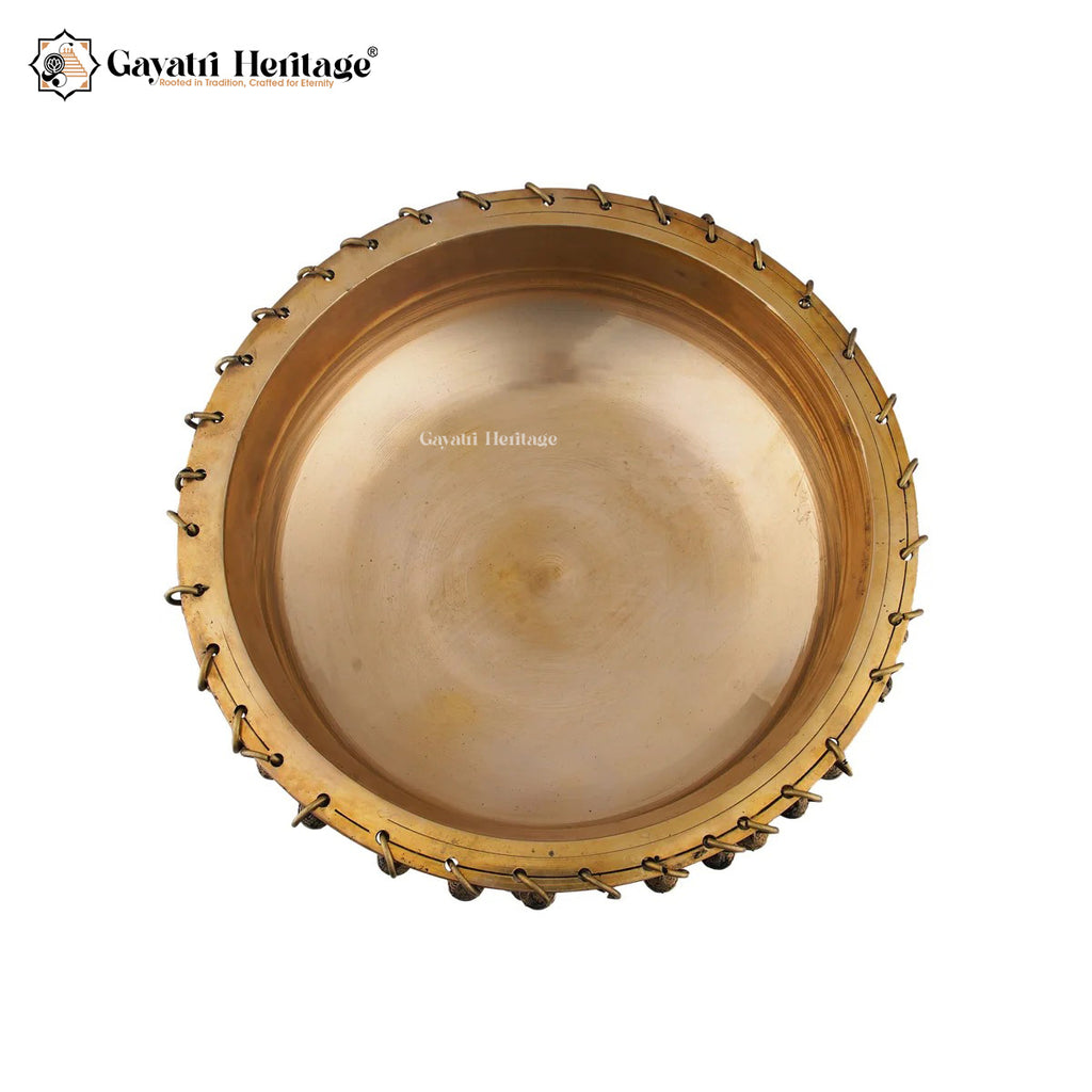 Brass Ghungroo Urli – Traditional Elegance | Gayatri Heritage