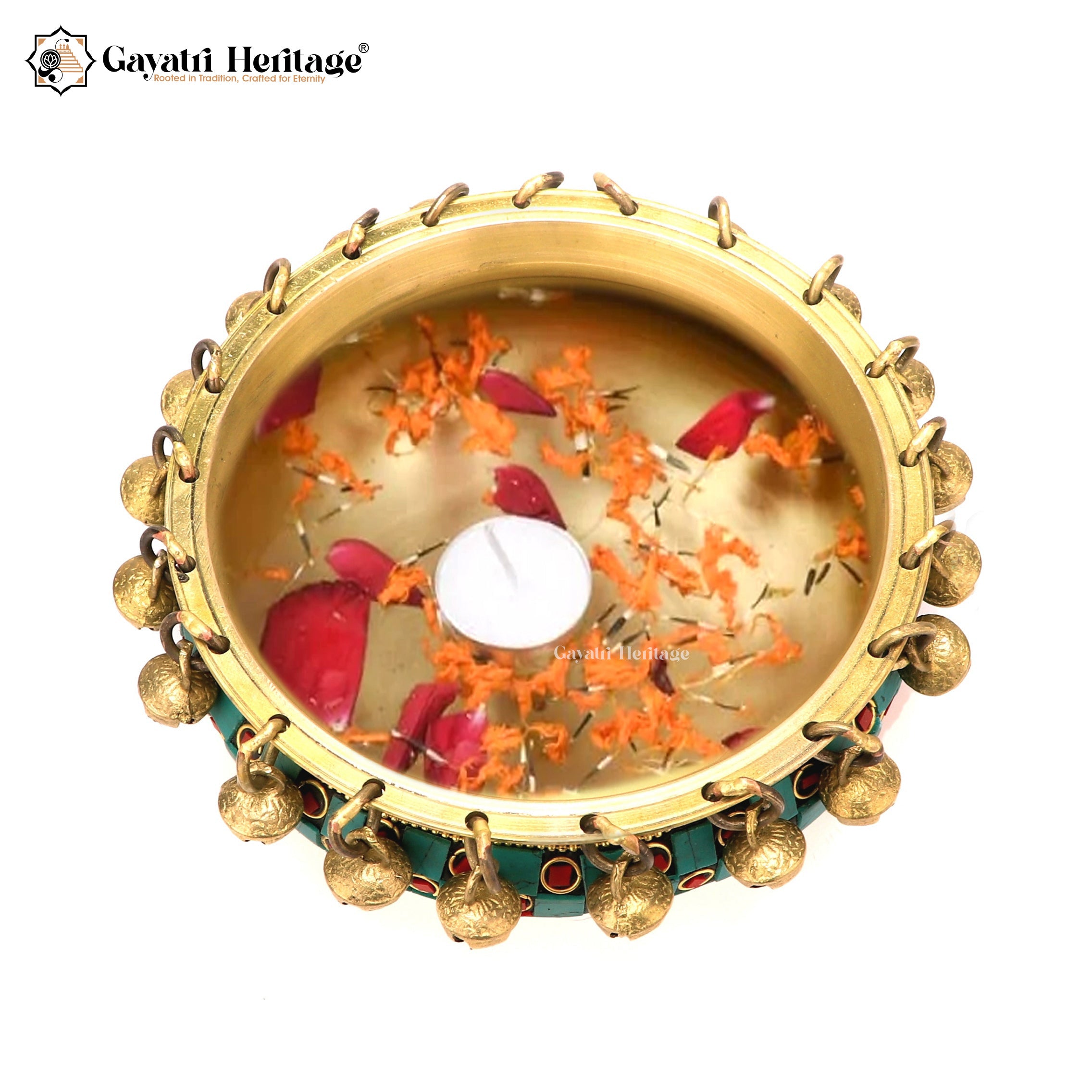 Brass 6-Inch Urli – Traditional Home Decor | Gayatri Heritage