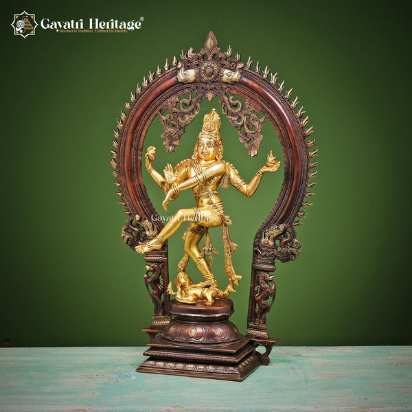 Brass Nataraja Statue – Shiva's Divine Dance | Gayatri Heritage