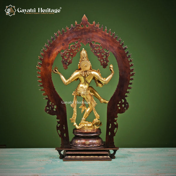 Brass Nataraja Statue – Shiva's Divine Dance | Gayatri Heritage