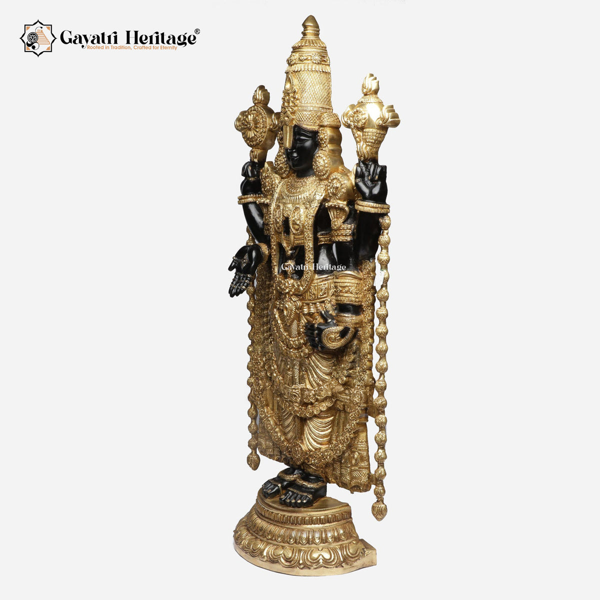 Brass Tirupati Balaji Idol – Divine Spiritual Décor | Gayatri Heritage