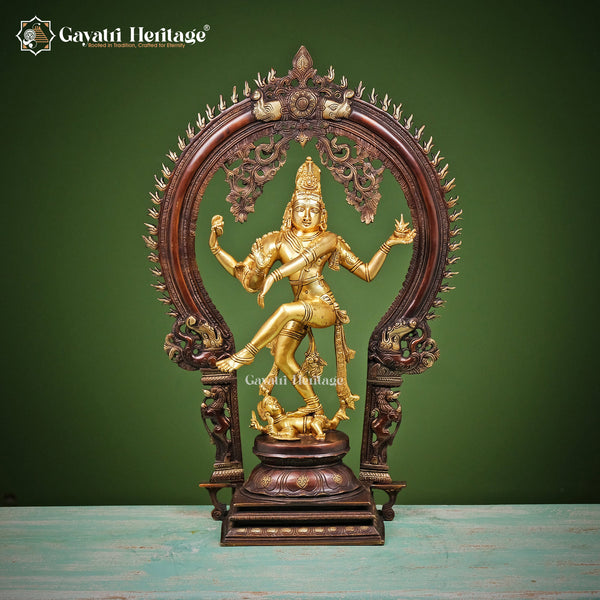 Brass Nataraja Statue – Shiva's Divine Dance | Gayatri Heritage