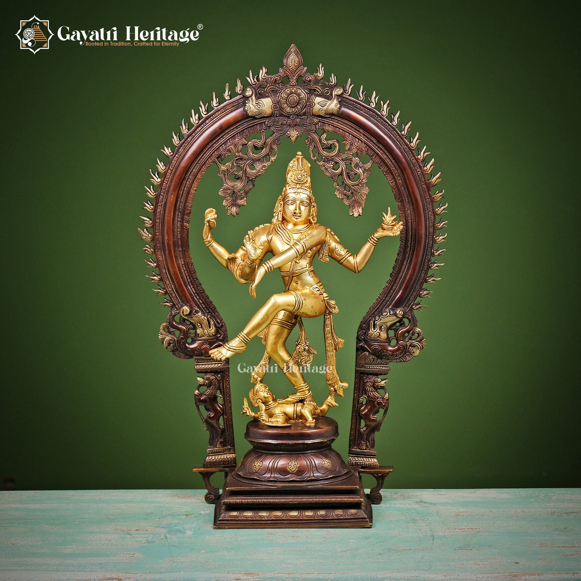 Brass Nataraja Statue – Shiva's Divine Dance | Gayatri Heritage