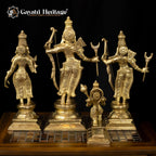 Brass Shri Ram Darbar Set – Majestic Divine Court | Gayatri Heritage